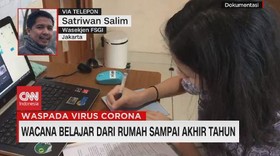 VIDEO: Wacana Belajar dari Rumah Sampai Akhir Tahun