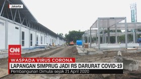 VIDEO: Lapangan Bola Simprug Jadi RS Darurat Covid-19