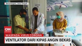 VIDEO: Dokter Ciptakan Ventilator Dari Kipas Angin Bekas