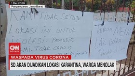 VIDEO: Warga Menolak SD Dijadikan Lokasi Karantina