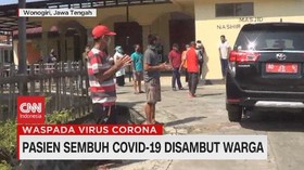VIDEO: Pasien Sembuh Covid-19 Disambut Warga
