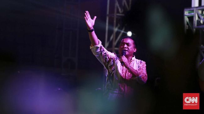 THE GODFATHER OF BROKEN HEART DIDI KEMPOT. (CNNIndonesia/Andry Novelino)