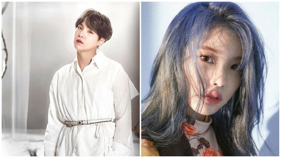 IU Suga BTS Suga BTS dan IU