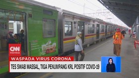 VIDEO: Tes Swab Massal, 3 Penumpang KRL Positif Covid-19