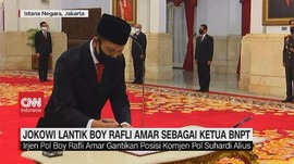 VIDEO: Jokowi Lantik Boy Rafli Amar Sebagai Ketua BNPT
