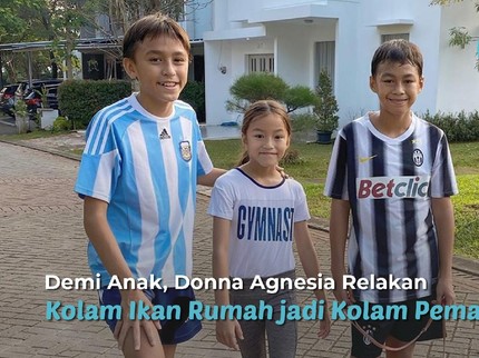 Demi Anak, Donna Agnesia Relakan Kolam Ikan Rumah jadi Kolam Pemancingan