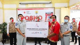 Jasa Raharja dan Stakeholder Donasi Alkes ke PMI Grobogan