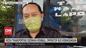 VIDEO: Moda Transportasi Diizinkan, Operator Bus Kebingungan