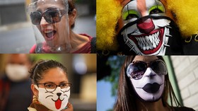 FOTO: Rupa-rupa Ekspresi Masker ala Amerika Latin