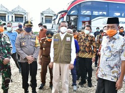 Gubernur Sulsel Tinjau Pos Pengamanan COVID-19 Polres Pangkep