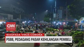 VIDEO: PSBB, Pedagang Pasar Kehilangan Pembeli