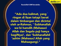 Dua Kalimat yang Ringan di Lisan, Berat di Timbangan dan Dicintai Allah
