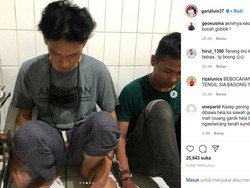 Penampakan Ferdian Paleka Diborgol dan Tertunduk Usai Ditangkap