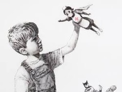 Lukisan Amal Banksy untuk Tenaga Medis Inggris Laku Terjual Rp 331 Miliar