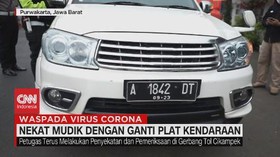 VIDEO: Nekat Mudik dengan Ganti Plat Kendaraan