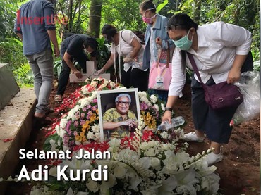 Adi Kurdi Dimakamkan Berdampingan dengan WS Rendra dan Mbah Surip
