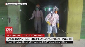 VIDEO: Hasil Rapid Test, 86 Pedagang Pasar Positif