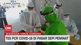 VIDEO: Tes PCR Covid-19 di Pasar Sepi Peminat