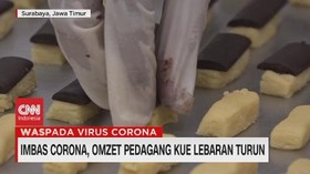 VIDEO: Imbas Corona, Omzet Pedagang Kue Lebaran Turun