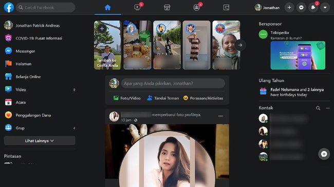 Diam-diam Fitur Facebook Dark Mode Diuji Coba di Ponsel iOS