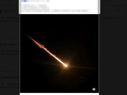 Hoax Vs Fakta, Benarkah Ada Meteor Jatuh di Surabaya?