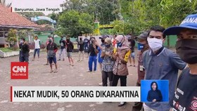 VIDEO: Nekat Mudik, 50 Orang Dikarantina di Gedung Sekolah
