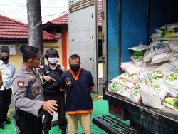 Ribuan Kg Beras Oplosan Diamankan di Kalteng, 1 Orang Jadi Tersangka