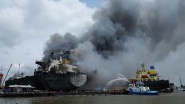 Awak Kapal Tanker Terbakar di Sri Lanka Ditemukan Tewas