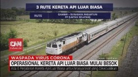 VIDEO: Operasional Kereta Api Luar Biasa Mulai Besok
