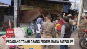 VIDEO: Tanah Abang Protes Razia Satpol PP