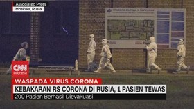 VIDEO: Kebakaran RS Corona di Rusia, 1 Pasien Tewas