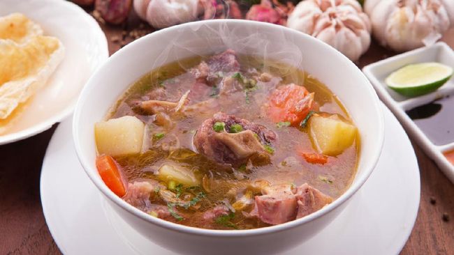 Indonesian Oxtail Soup or Sop Buntut