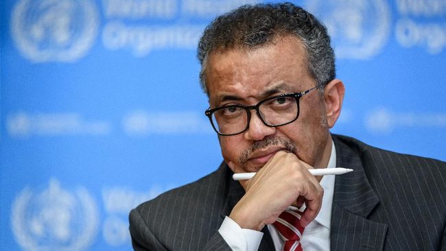 World Health Organization (WHO) Director-General Tedros Adhanom Ghebreyesus attends a daily press briefing on COVID-19, the disease caused by the novel coronavirus, at the WHO heardquaters in Geneva on March 11, 2020. - WHO Director-General Tedros Adhanom Ghebreyesus announced on March 11, 2020, that the new coronavirus outbreak can now be characterised as a pandemic. (Photo by Fabrice COFFRINI / AFP)