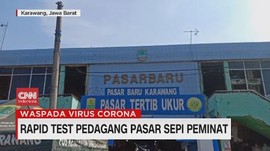 VIDEO: Rapid Test Pedagang Pasar Sepi Peminat