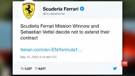 VIDEO: Vettel Tinggalkan Ferrari Usai Musim 2020