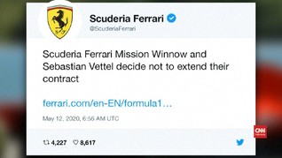 VIDEO: Vettel Tinggalkan Ferrari Usai Musim 2020
