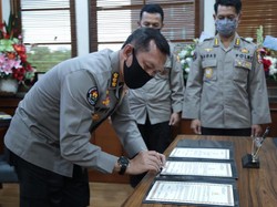 Jadi Kadiv Humas, Brigjen Argo Yuwono Pimpin Sertijab Karo Penmas