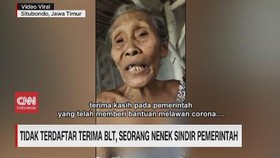 VIDEO: Tak Terdaftar Terima BLT, Nenek Sindir Pemerintah