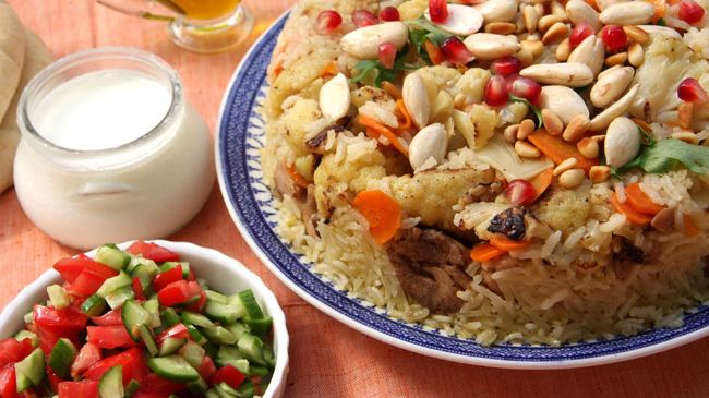 Maqluba, sometimes pronounced as Maaluba or Magluba (Arabic: مقلوبة) is a traditional dish of the Arab Levant and Palestine.The dish includes a meat, rice and fried vegetables placed in a pot, which is then flipped upside down when served, hence the name maqluba which translates literally as 