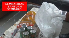 VIDEO: Warga Tolak Bantuan Sembako