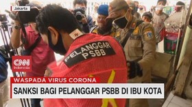 VIDEO: Sanksi Bagi Pelanggar PSBB di Jakarta
