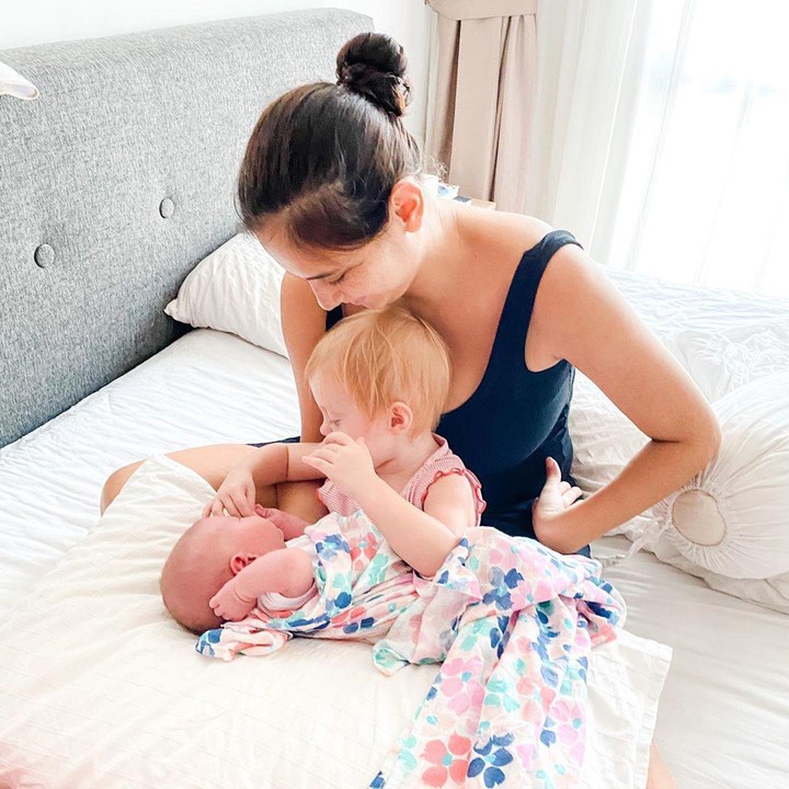 <p>Meski demikian, setelah pulang dari rumah sakit, akhirnya Allie bisa menemui Ollie (panggilan Olivia). (Foto: Instagram @marissaln)</p>