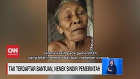 VIDEO: Tak Terdaftar Bantuan, Nenek Sindir Pemerintah