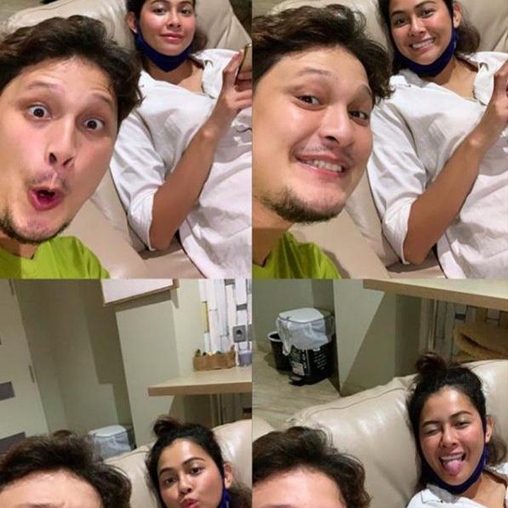 <p>Usia kehamilan Bunga Jelitha masih beberapa minggu, namun keduanya tak bisa membendung kebahagiaan atas berita baik tersebut. (Foto: Instagram @bungajelitha66)</p>