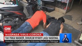 VIDEO: Tak Pakai Masker, Dihukum Nyanyi Lagu Nasional