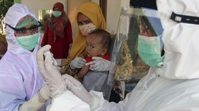 FOTO: Menengok Imunisasi Anak di Masa Pandemi Corona