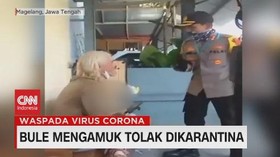 VIDEO: Bule Mengamuk Tolak Dikarantina