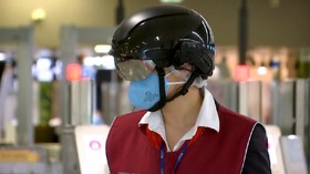 VIDEO : Helm Pintar Untuk Cek Suhu Tubuh di Bandara