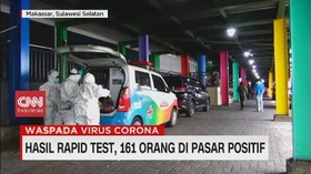 VIDEO: Rapid Test Jaring Ratusan Orang di Pasar Reaktif