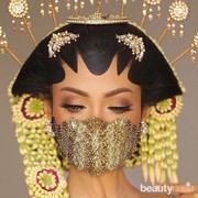 5 Gaya Masker Pengantin Mewah saat Pernikahan di Tengah Corona